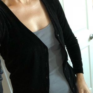 Betsey Johnson 🖤 velvet cardigan